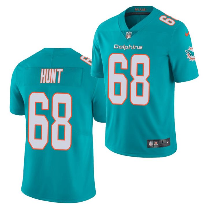 Men Miami Dolphins 68 Robert Hunt Nike Green Limited NFL Jersey